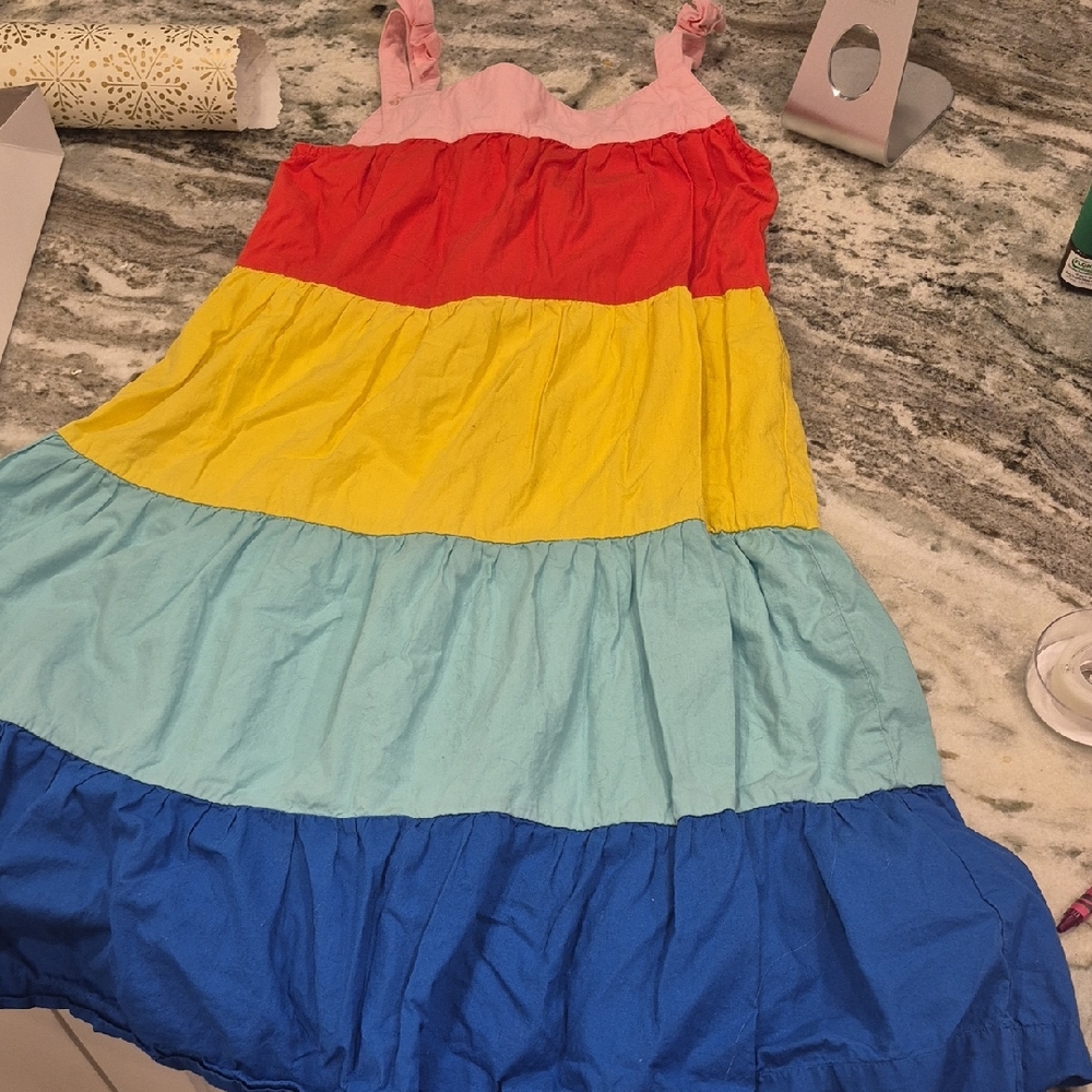 Hanna Andersson Multicolor Tiered Dress